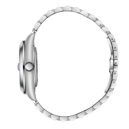 Two-tone stainless steel and gold jubilee bracelet with deployment clasp