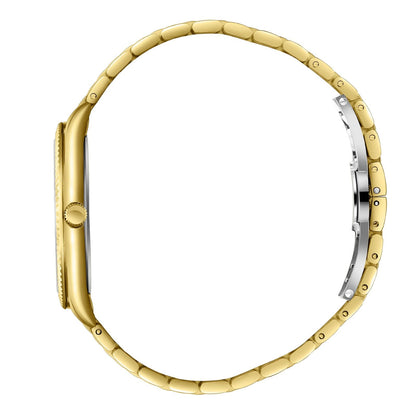 Beverly Hills Polo Club Slim Tech 5 all gold bracelet with adjustable links