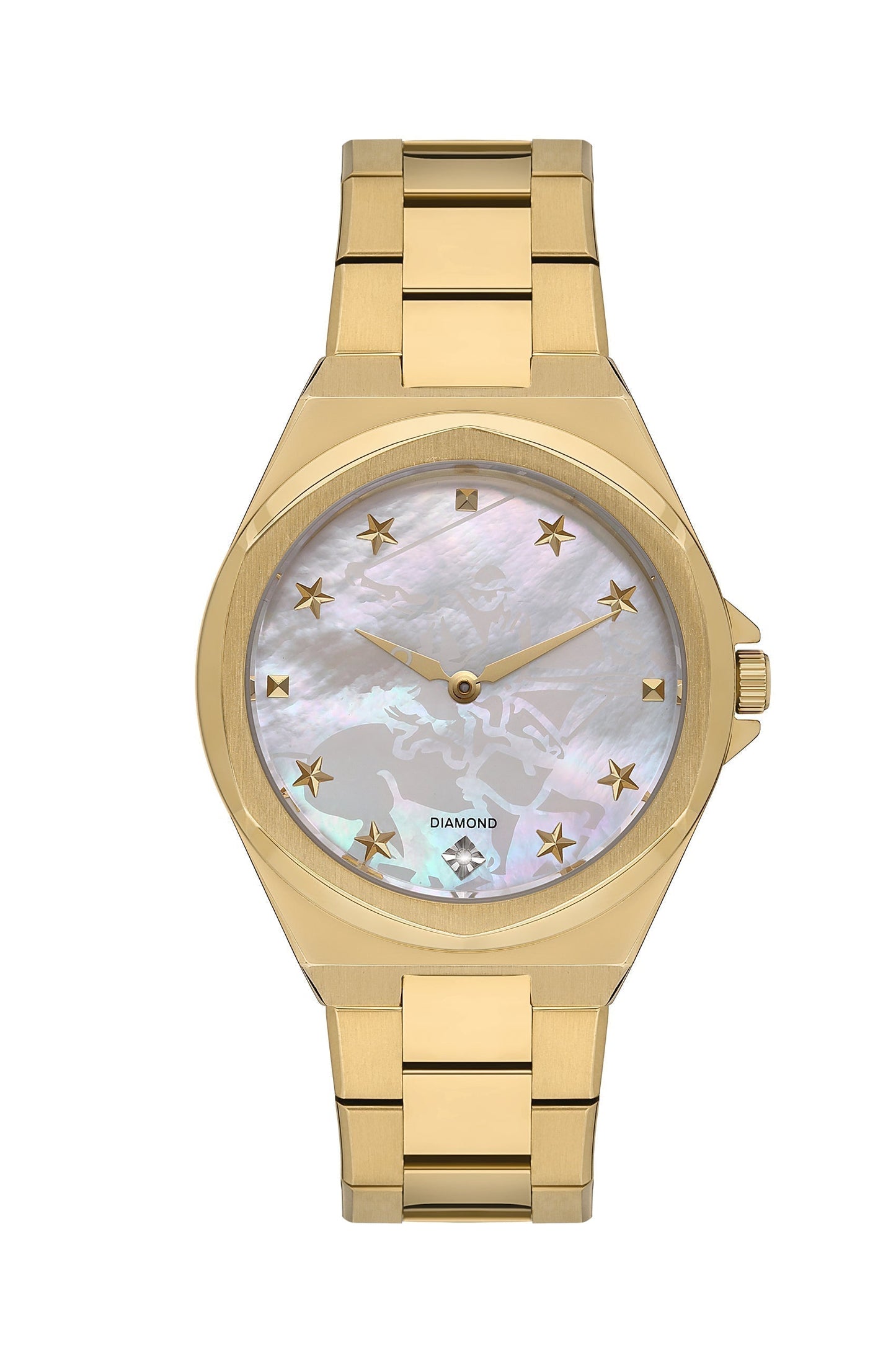 BEVERLY HILLS POLO CLUB Gold & MOP Diamond Watch – BP3570X.120