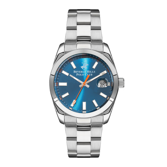 BEVERLY HILLS POLO CLUB Analog Blue Sunray Brush Dial Watch – BP3288X.390
