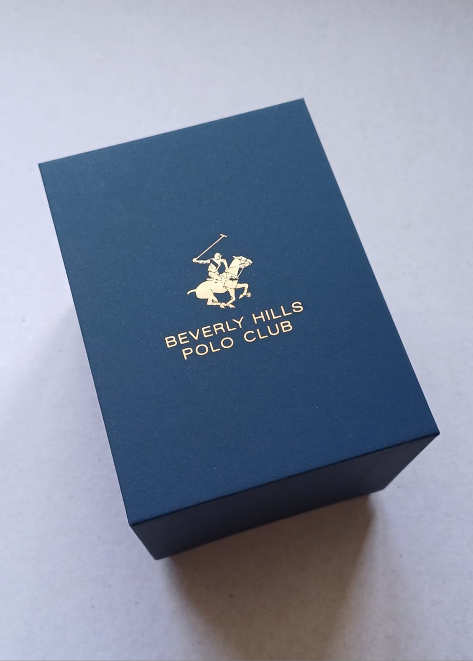 BEVERLY HILLS POLO CLUB Black Chronograph Silicone Watch – BP3557X.651