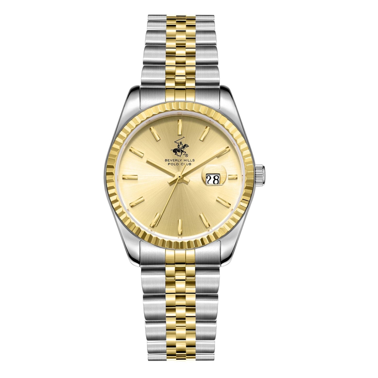Beverly Hills Polo Club Classy Two-Tone Date Watch - BP3827X.210
