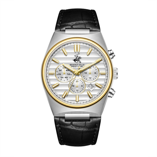 Beverly Hills Polo Club Multifunction Silver Dial Two-Tone Watch - BP3821X.231