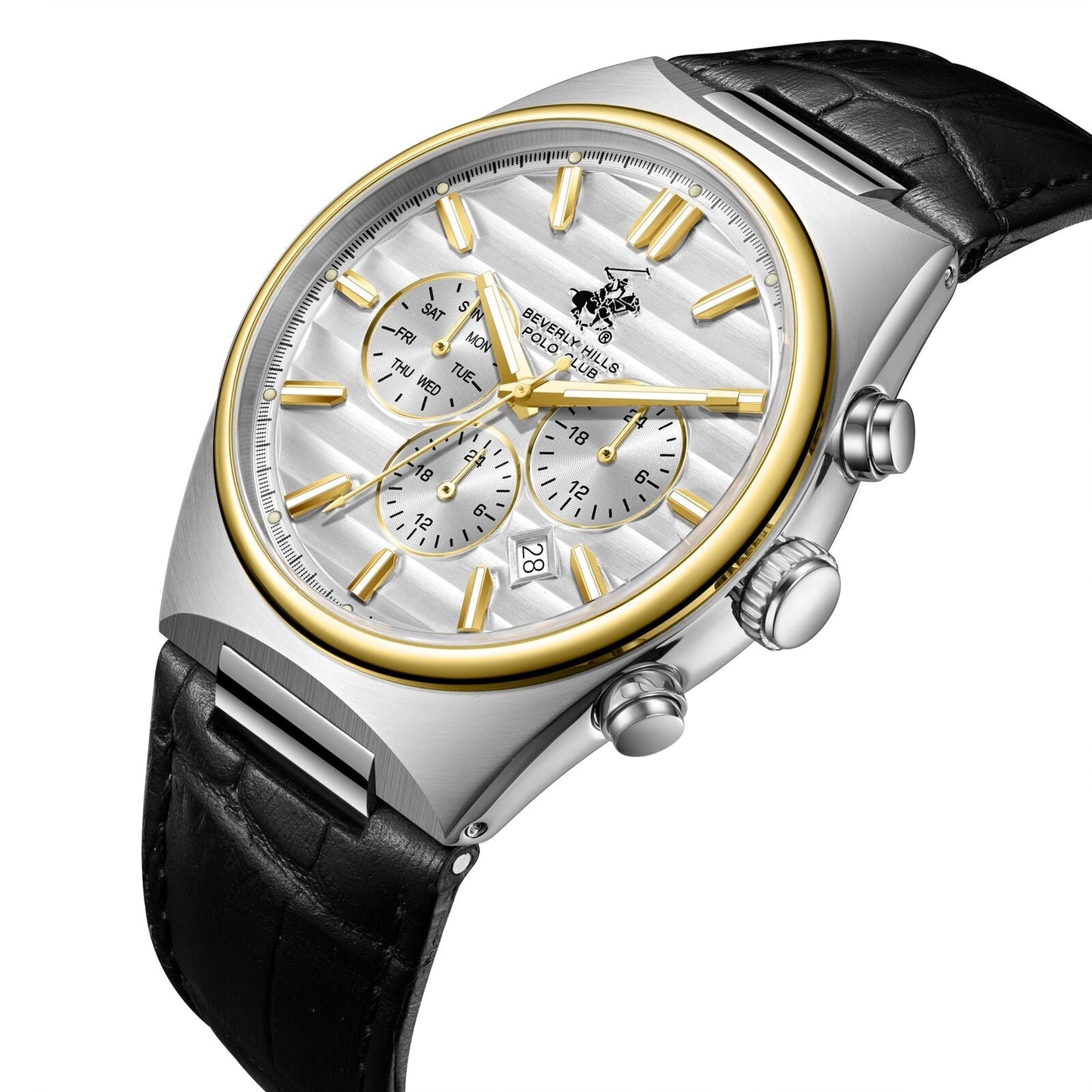 Beverly Hills Polo Club Multifunction Silver Dial Two-Tone Watch - BP3821X.231