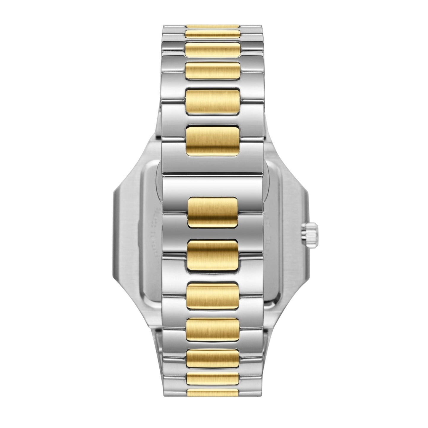 Beverly Hills Polo Club Blue Steel Two-Tone Square Date Watch BP3845X.230