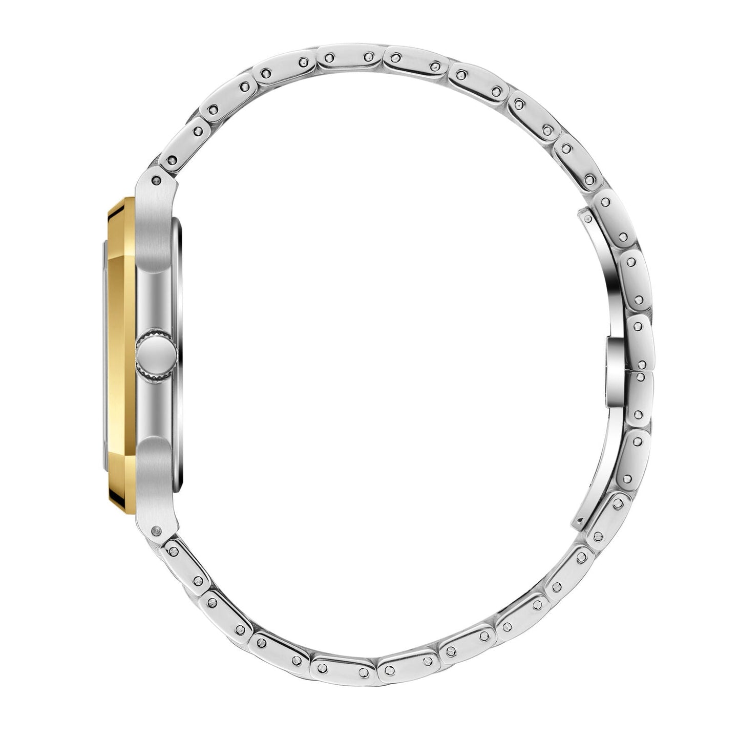 Beverly Hills Polo Club Blue Steel Two-Tone Square Date Watch BP3845X.230