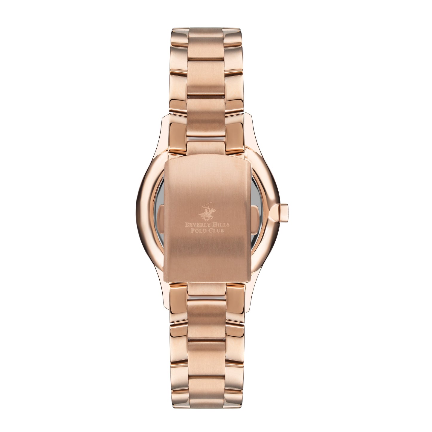 Beverly Hills Polo Club Rose Gold Silver Sunray Dial Watch – BP3286X.430
