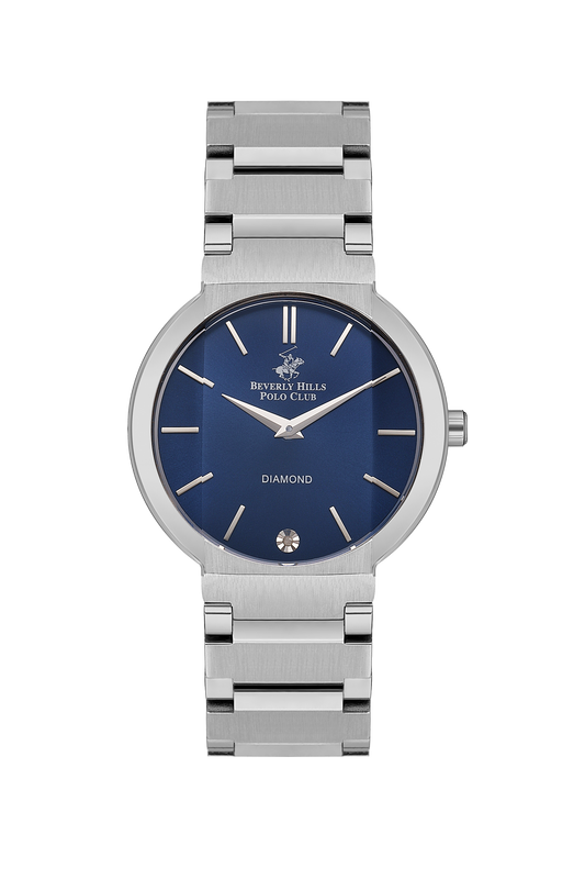 BEVERLY HILLS POLO CLUB Stainless Blue Dial Diamond Watch – BP3568X.390