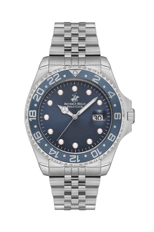 Beverly Hills Polo Club Waterproof Dark Blue Dial Date Watch – BP3126X.390