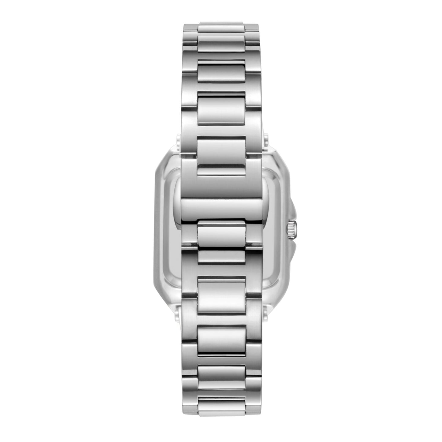 Beverly Hills Polo Club All Silver Diamond Square Watch BP3671C.320