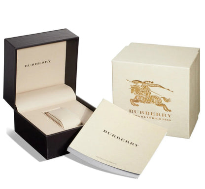 Burberry Britain BBY1800 luxury watch box and packaging with brand logo
