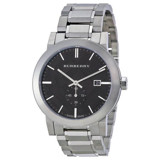 Burberry Dark Grey Dial Stainless Steel Men's Watch BU9901