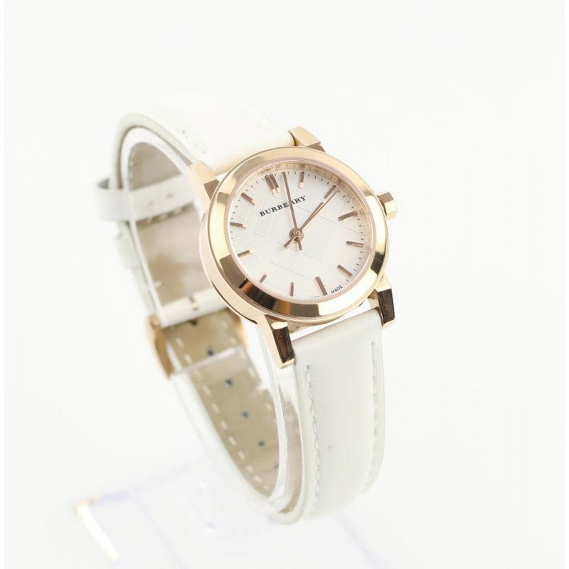Burberry The City Rose Gold Case Leather Strap Women's Watch BU9209