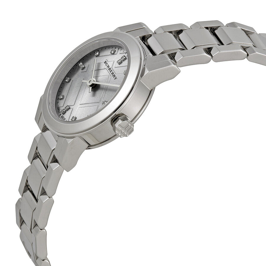 Burberry New Classic Silver Dial Stainless Steel Ladies Watch BU9230