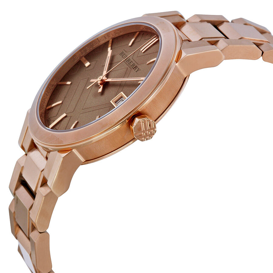 Burberry Rose Dial Rose Gold-tone Ladies Watch BU9034