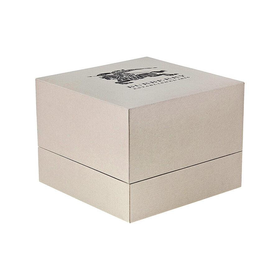 Burberry Silver Check Stamped Dial Stainlkess Steel Ladies Watch BU9144