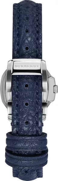 Burberry The Britain Blue Sunray Dial Blue Leather Strap BBY1716
