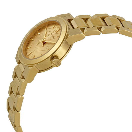 Burberry The City Champagne Dial Gold-tone Ladies Watch BU9227