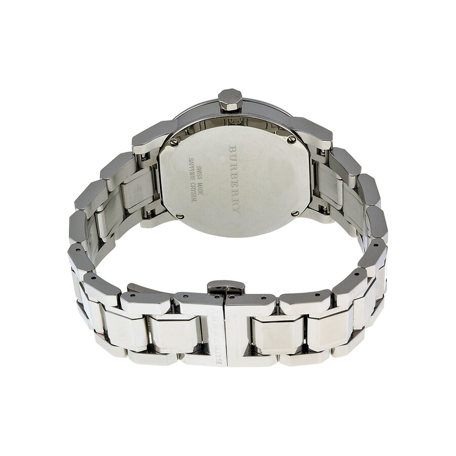 Burberry The City Embossed Sunray Grey Dial Silver Stainless Steel Women's Watch Watch BU9143