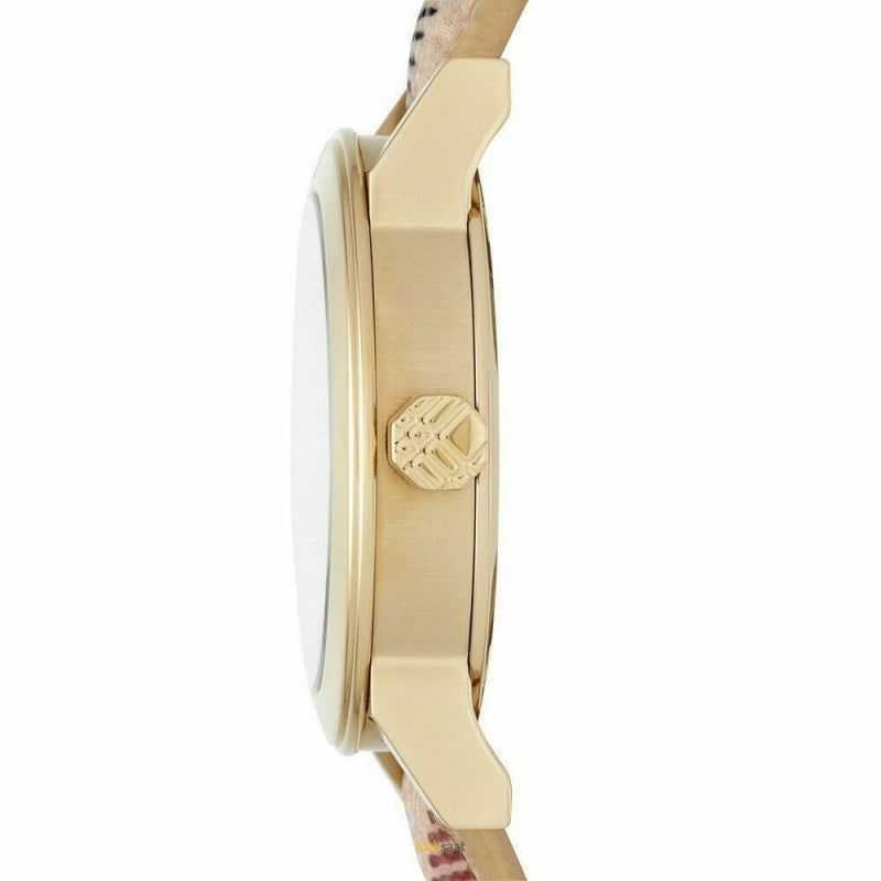 Burberry The City Mother Of Pearl Dial Beige Leather Women's Watch BU9226