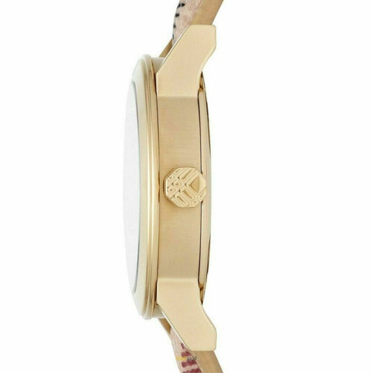 Burberry The City Mother Of Pearl Dial Beige Leather Women's Watch BU9226