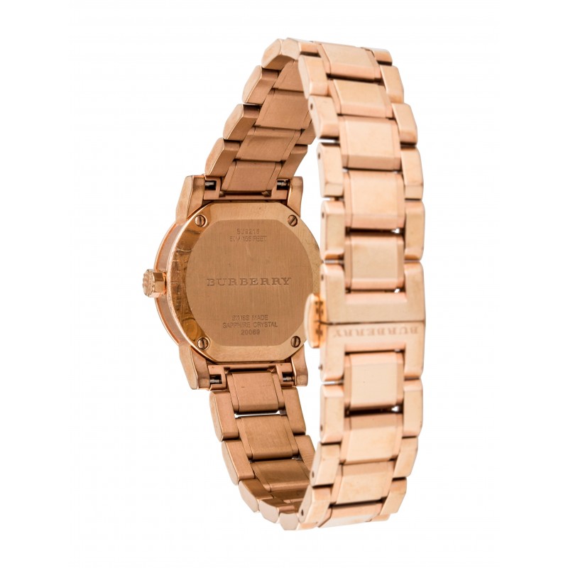 Burberry The City Diamond Rose Gold Dial Women's Watch BU9215