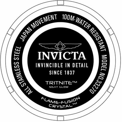 Invicta Pro Diver Japan Quartz Blue Dial Gold Men's Watch 33270