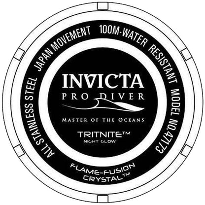 Invicta Pro Diver Quartz Blue Dial Batman Bezel Men's Watch 47173