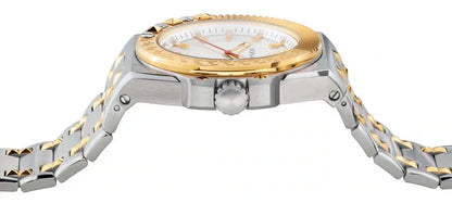 Versace Chain Reaction Quartz Silver Dial Men's Watch - VEDY00519