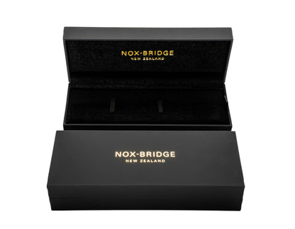 NOX-BRIDGE branded black gift box with watch case, New Zealand