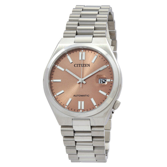 Citizen Tsuyosa Automatic 40mm Warm Sand Dial Stainless Steel Men’s Watch – NJ0158-89Y