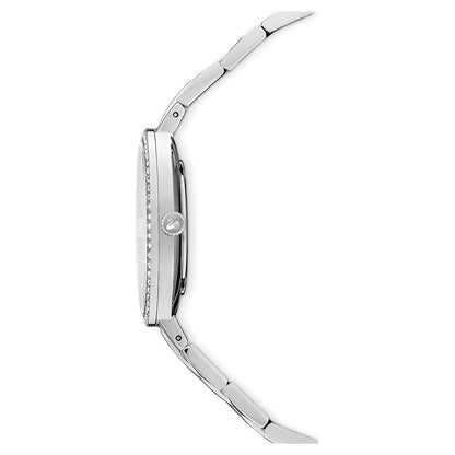 Swarovski Cosmopolitan Crystal Index Blue Dial Silver Steel Women's Watch 5517807
