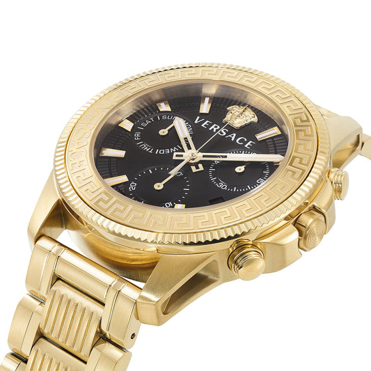 Versace Greca Action Gold Chronograph Men's Watch VE3J00622