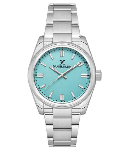 Daniel Klein Premium Blue Dial Silver Watch - DK.1.13824-2