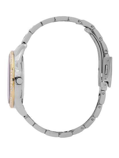 Daniel Klein Exclusive Dimond Multifuntion Black Dial Two Tone Watch - DK.1.12915-4