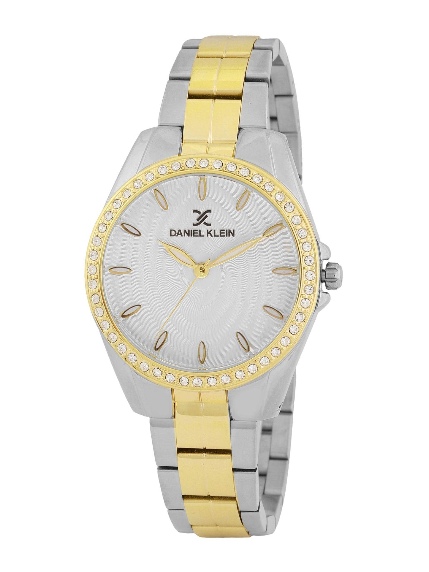 Daniel Klein Classic Silver Dial Two Tone Watch - DK.1.13011-5