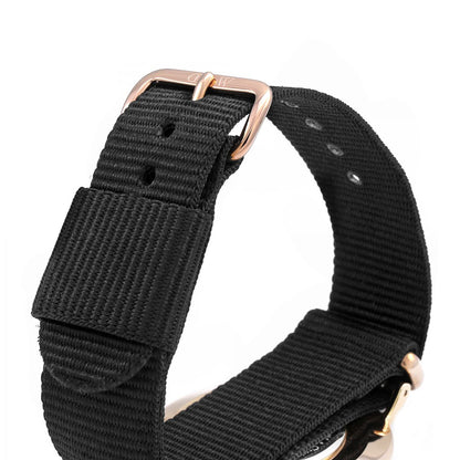 Daniel Wellington Classic Cornwall 36mm White Dial Black Gold Watch - DW00100259