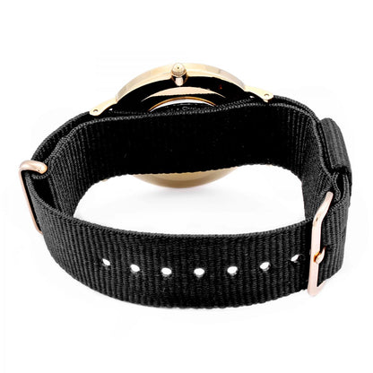 Daniel Wellington Classic Cornwall 36mm White Dial Black Gold Watch - DW00100259