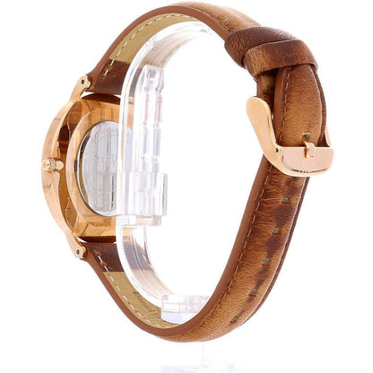 Daniel Wellington Durham 36mm Brown Genuine Leather Gold Watch - DW00100111