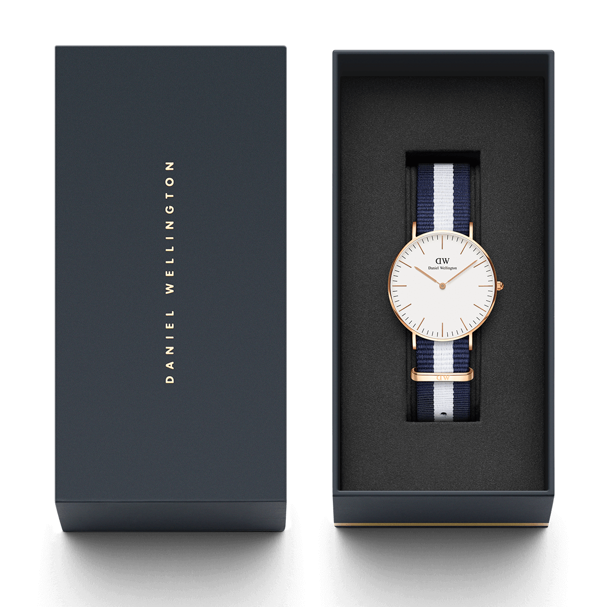 Daniel Wellington Glasgow 36mm White Dial Gold Watch - DW00100031