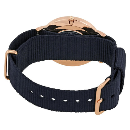 Daniel Wellington Cornwall 36mm Black Dial Black Nato Strap Gold Watch - DW00100150