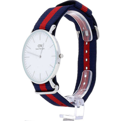Daniel Wellington Oxford 40mm White Dial Men's Silver Watch - DW00100015