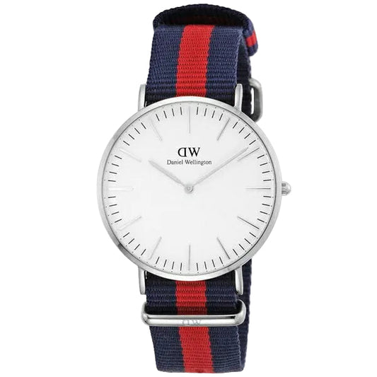 Daniel Wellington Oxford 40mm White Dial Men's Silver Watch - DW00100015