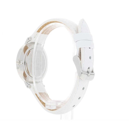 Daniel Wellington Petite Bondi 32mm White Dial Genuine Leather Women's Silver Watch - DW00100190