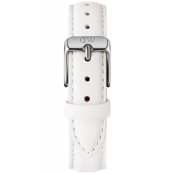 Daniel Wellington Petite Bondi 32mm White Dial Genuine Leather Women's Silver Watch - DW00100190