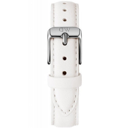 Daniel Wellington Petite Bondi 32mm White Dial Genuine Leather Women's Silver Watch - DW00100190