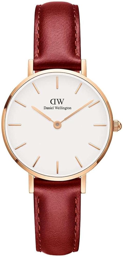 Daniel Wellington Petite St. Mawes 32mm White Dial Bondi Genuine Leather Women's Watch - DW00100175