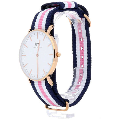 Daniel Wellington Southampton 36mm White Dial Tricolour Gold Watch - DW00100034