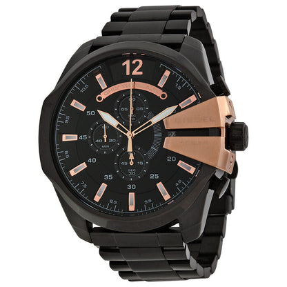 Diesel Chief Chronograph Black Dial Stainless Steel Men's Watch DZ4309