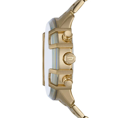 Diesel Griffed Chronograph 48mm Gold Dial Men's Watch DZ4595